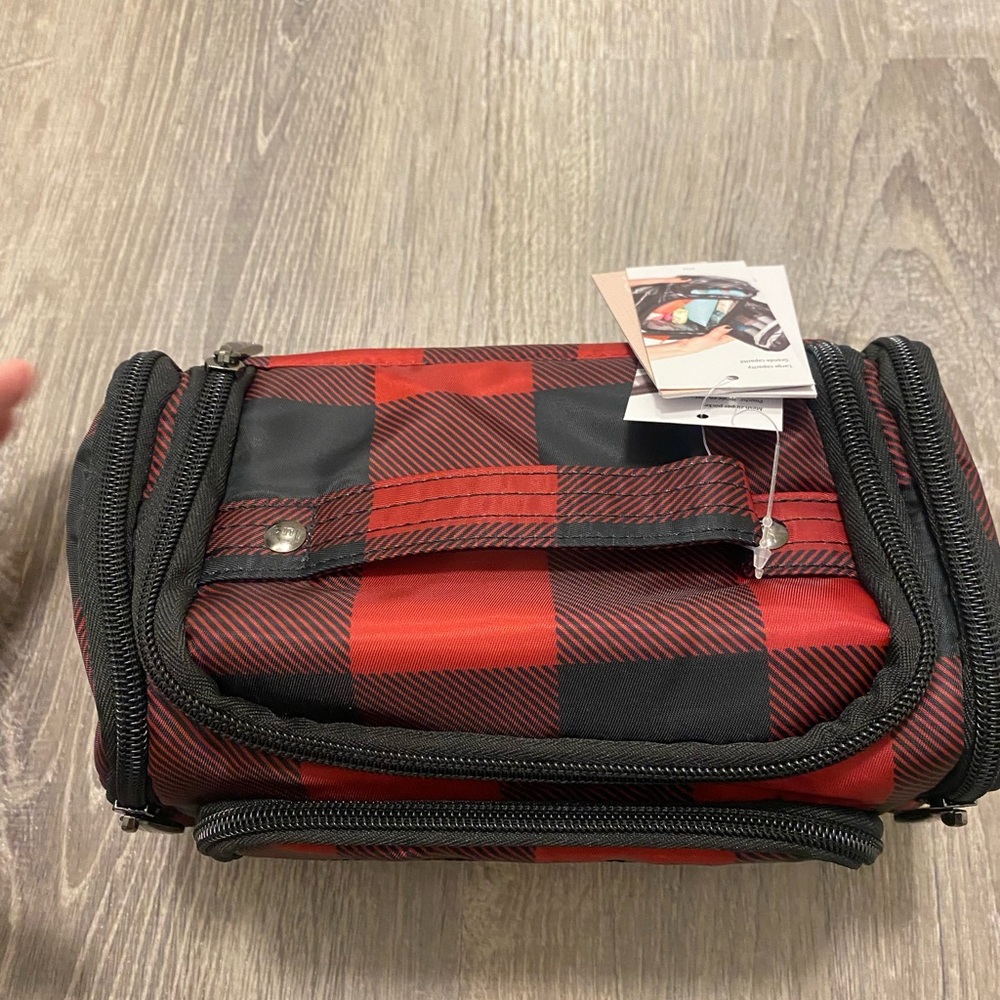 NEW Lug Trolley Mini Cosmetic Case- Red Check Baffalo - Picture 6 of 16